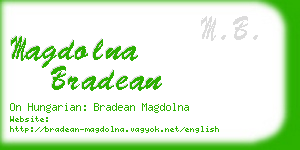 magdolna bradean business card